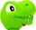 Lodër projektor dinosauri T‑rex TA0048, me stilolapsa, jeshile