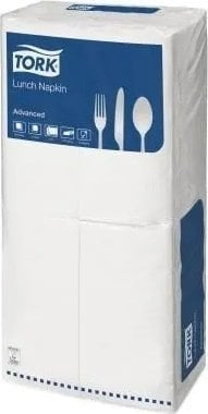 Lecka tavoline Tork Advanced Lunch, 2 shtresa, paketim 200 copë, të bardha