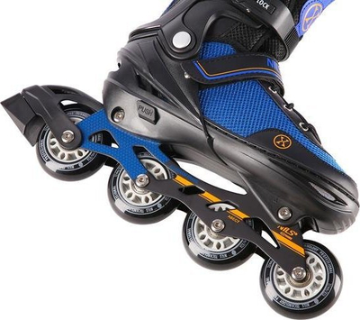 Patina inline Nils Extreme NH18188, rrota gome PU, madhësia 39-43, e zezë