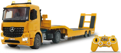 Kamion lodër me telekomandë Jamara Mercedes-Benz Arocs, 1:20, 2.4GHz, i verdhë