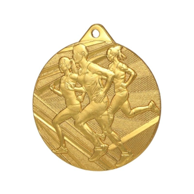 Medalje sportive VS Medal Gold Running, për gara vrapimi, ngjyrë ari