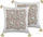 Set jastëkësh dekorativë Beliani CARISSA, pambuk 45 x 45 cm, shumëngjyrësh me lule