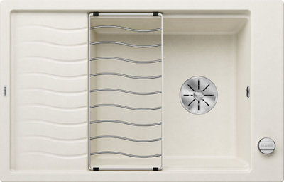 Lavaman kuzhine Blanco Elon XL 6S Silgranit, 1 kovë XL, hedhës automatik, e bardhë