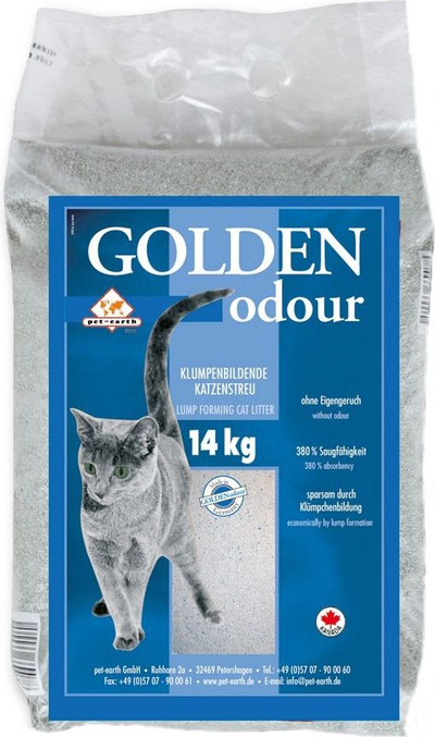 Rërë higjienike për mace Pet Earth Golden Odour Natural, bentonit, pa aromë
