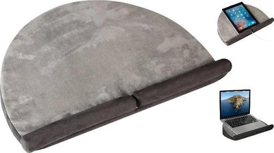 Mbajtëse laptopi Thinking Gifts Lapwedge, për deri 17", me jastëk, gri