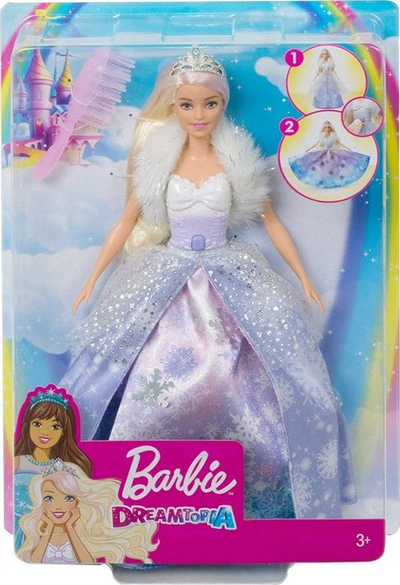 Kukull Barbie Mattel Dreamtopia - Ice Princess Magic, e kaltër
