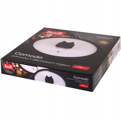 Kapak xhami Comodo BR-8853, 28 cm, i tejdukshëm