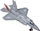 Lodër avion luftarak Battlelija F-25 ZA4326 CY, metalik, pull back, gri