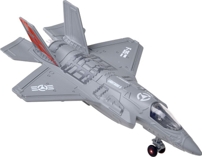 Lodër avion luftarak Battlelija F-25 ZA4326 CY, metalik, pull back, gri