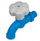 Rubinet kopshti Greenmill Basic GB84T, M1/2", 3/4", plastik