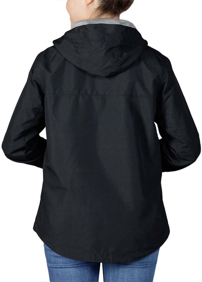 Xhaketë Carhartt Defender për goca, najlon i lehtë, me kapuç, e zezë, S