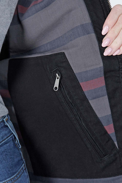 Жакна Carhartt Rugged Flex Canvas Detroit, за жени, XL, црна