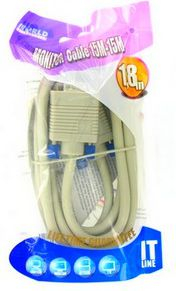 Kabllo 4World D-Sub (VGA) (4685), 1.8m, e hirtë