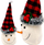 Figurinë dekoruese borbardhë Saska Garden Christmas Snowman, 20 cm, e bardhë