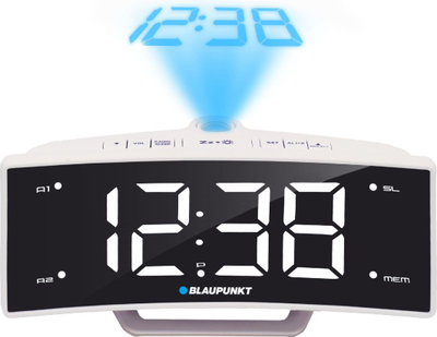 Radio me orë Blaupunkt (CRP7WH), e bardhë