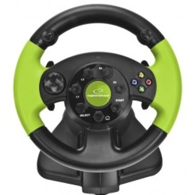 Timon lojrash Esperanza EG104 High Octane, me vibrim, me pedale, i zi me jeshile
