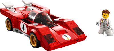 Lodër me kuba LEGO Speed Champions 1970 Ferrari 512 M 76906, për moshat 8+, me shumë ngjyra