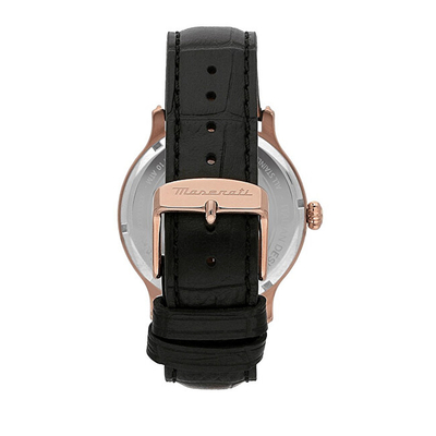 Orë dore për meshkuj Maserati Epoca Automatic R8821118009, e zezë