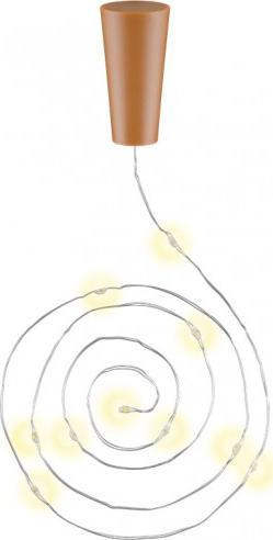 Drita dekorative Goobay LED Bottle String Light, 10 pjesë, me kohëmatës, të ngrohta