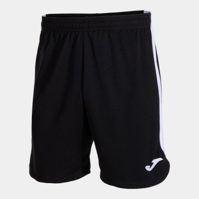 Кратки спортски шорцеви Joma Glasgow II Kids, полиестер, за деца, црни бело