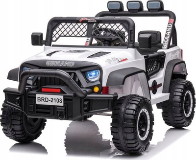 Makinë lodër me bateri Geoland BRD-2108, 24V, 4x4, e bardhë