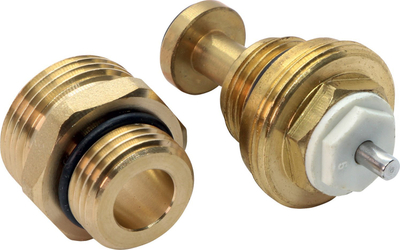 Set valvul termostatike për kolektor 39mm RKPT SET39, insert M30x1.5, nipël 1/2" x 3/4", bronzi