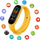 Паметна алка R2Invest Smart Band M6, монитор на отчукувања на срцето, IP67, жолта