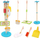 Set lodrash pastrimi Tooky Toy Cleaning Play Set, prej druri, me fshesë dhe mop, shumëngjyrësh