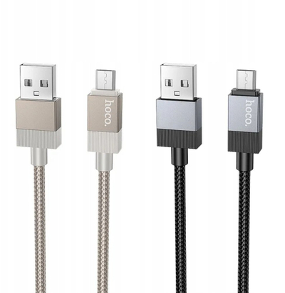 Kabllo karikimi Hoco X110 USB në Micro USB, 3A, 1m, ngjyrë ari