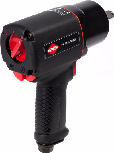 Çelës pneumatike me goditje Airpress, 1/2", e zezë / kuqe (45411)