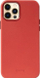 Futrollë Crong Essential Cover, për iPhone 12 Pro Max, lëkurë eko, e kuqe