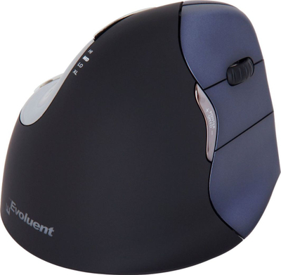 Maus Evoluent VerticalMouse, wireless, USB, i zi dhe i kaltërt