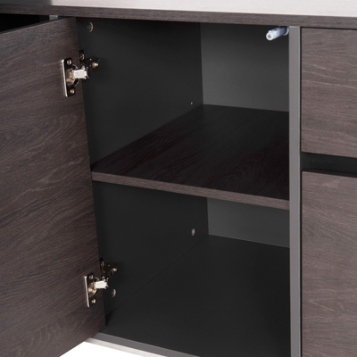 Tavolinë drejtuesi Professional HM2083R, kënd i djathtë, 220x180x76 cm, wenge