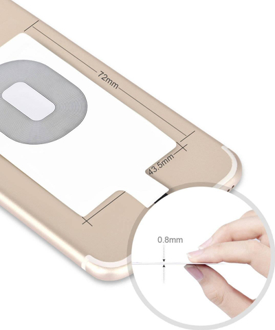 Adapter karikimi pa tel Choetech Qi për iPhone, portë Lightning, 5V 1A, i bardhë