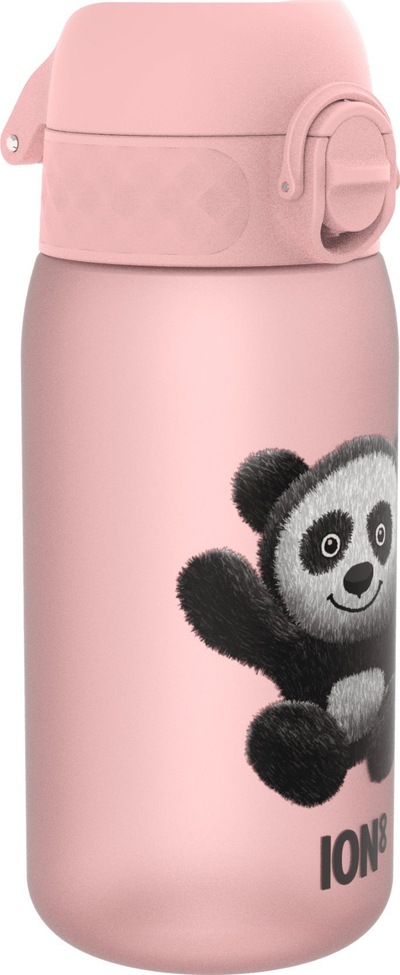 Shishe uji Ion8 Leakproof, 12 Oz, me kapak flip sip, rozë me panda