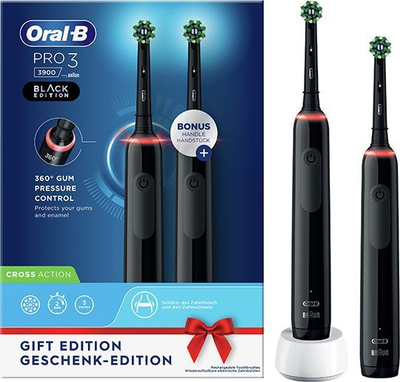 Furçë dhëmbësh Oral-B Braun Oral-B Pro 3 3900, e zezë