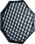 Grid dritash Aurora për softbox oktagonal 60cm, huall mjalti, i zi