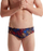 Rrobë banje për burra Speedo Club Training 8cm, Endurance+, allover, blu portokalli