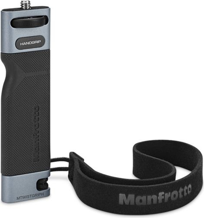 Dorezë për smartphone Manfrotto TwistGrip, trup metalik, vidhë standarde 1/4", gri e zezë