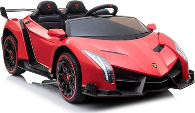 Veturë elektrike për fëmijë Lean Cars Lamborghini Veneno, bateri 12V, telekomandë 2.4G, e kuqe