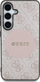 Mbulesë telefoni Guess 4G Round Patch Classic Logo MagSafe për Samsung Galaxy S25 Plus, rozë