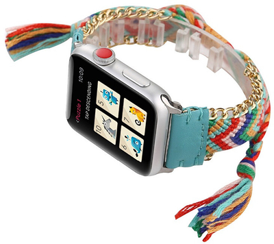 Rripa zëvendësues për orë të mençur 4wrist Apple Watch 42/44 mm, i thurur