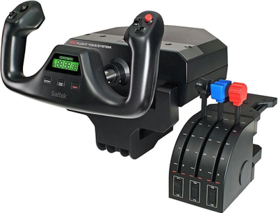 Joystick Logitech G Saitek Pro Flight, Yoke System, USB, i zi
