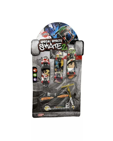 Сет играчки фингерборд Cabo Toys Skate2, 4 парчиња, шарен