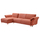 Divan-Shtrat Mailo 300×150×80 Hcm (HM6071.04), portokalltë