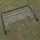 Portë futbolli metalike Silver 2012605, 120x80 cm, e palosshme, gri