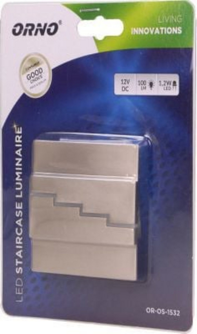 Llambë për shkallë Orno, 1.2W, LED, e artë
