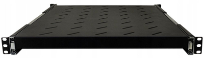 Raft rrëshqitës për kabinet RACK RAPW800, 1U 19", 420x550mm, ngjyrë e zezë