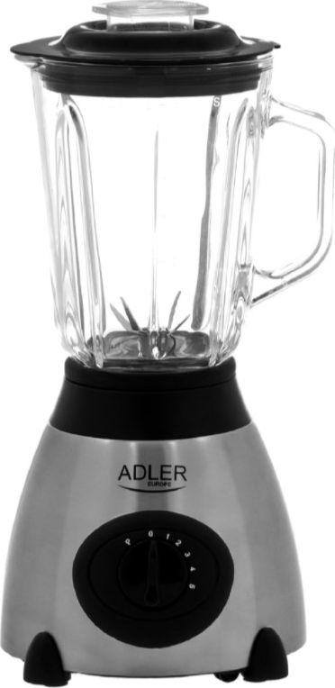 Blender tavoline Adler AD 4070, 1.5L, 600W, i zi / argjendtë