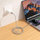 Kabllo USB A në Lightning Hoco X107, 1 m, 2.4A, e bardhë